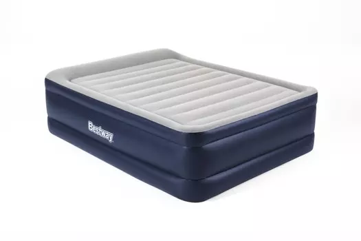 Надувная кровать Bestway 152х203х61см с подголовником, встр.насос 220В 67690 (28273243)
