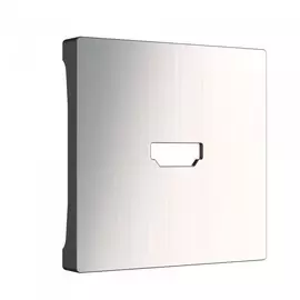 Накладка для розетки HDMI (глянцевый никель) Werkel WL02-HDMI-CP (a040418)