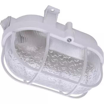 Накладной пылевлагозащищённый с решеткой Feron IP54, 220V 60Вт Е27, НБП 01-60-002 41404