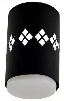 Накладной светильник с LED подсветкой Эра OL10 LD GX53 BK (Б0050268)