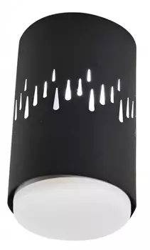 Накладной светильник с LED подсветкой Эра OL11 LD GX53 BK (Б0050270)