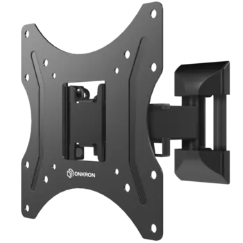 Наклонно-поворотный кронштейн для телевизора 17"-43" Onkron чёрный (NP24)