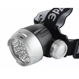 Налобный светодиодный фонарь на батарейках. Дальность луча - 130м. 4 режима работы. Эра GB-706 (Б0039618)