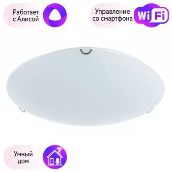Настенно-потолочный светильник Arte Lamp Plain с поддержкой Алиса A3720PL-3CC-A