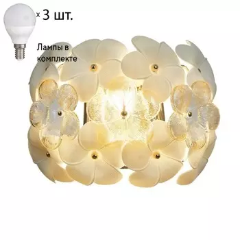 Настенный светильник с лампочками Favourite Viola 2901-3W+Lamps E14 P45