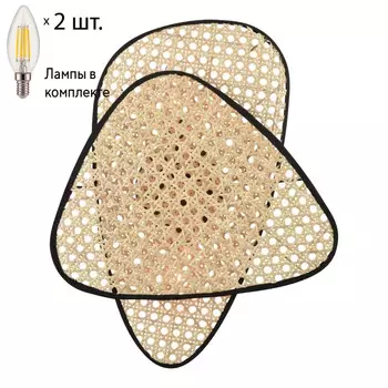 Настенный светильник с лампочками Wertmark WE520.02.711+Lamps