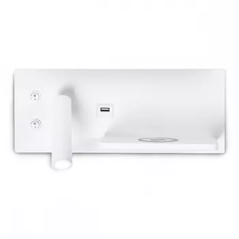 Настенный светильник с выключателем, USB и беспроводной зарядкой Ambrella light Wall FW2971