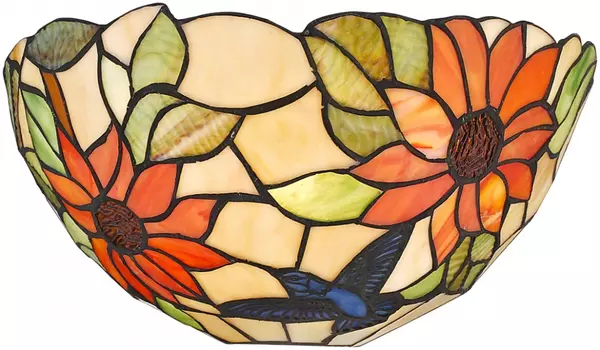 Настенный светильник в стиле тиффани и лампочка E27, комплект от Lustrof. №150539-623414