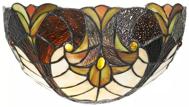 Настенный светильник в стиле тиффани и лампочка E14, комплект от Lustrof. №151361-623260