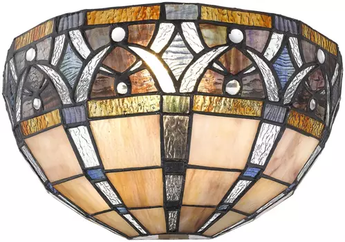 Настенный светильник в стиле тиффани и лампочка E14, комплект от Lustrof. №150547-623257