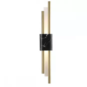 Настенный светодиодный светильник Crystal Lux CARTA AP6W LED BLACK/BRASS