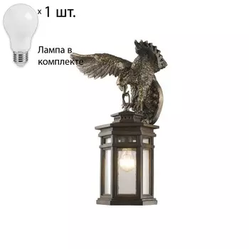 Настенный уличный светильник с лампочкой Favourite 1458-1W+Lamps А60