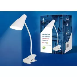 Настольная лампа на прищепке с диммером Uniel TLD-563 White/LED/360Lm/4500K/Dimmer (UL-00004465)