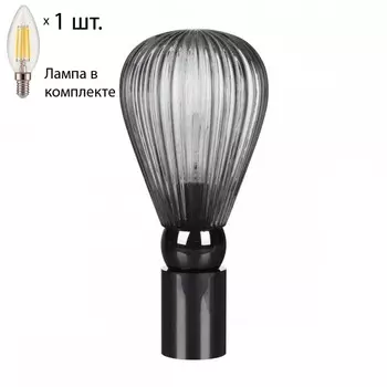 Настольная лампа Odeon Elica с лампочкой 5417/1T+Lamps E14 Свеча