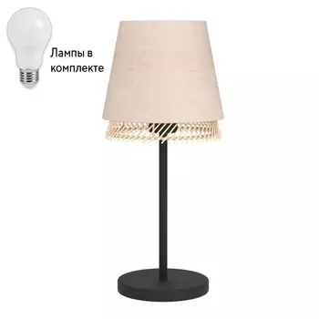 Настольная лампа с абажуром с лампочкой Eglo 43977+Lamps