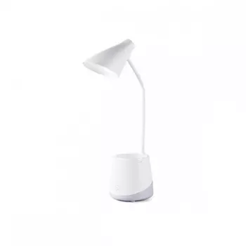 Настольная лампа с аккумуляторной батареей, USB-проводом и канцелярским стаканом Desk Ambrella light DE563