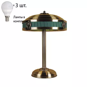 Настольная лампа с лампочками Favourite Cremlin 1274-3T+Lamps E14 P45