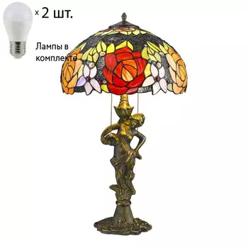 Настольная лампа с лампочками Velante 828-804-02+Lamps E27 P45