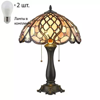 Настольная лампа с лампочками Velante 865-804-02+Lamps E27 P45