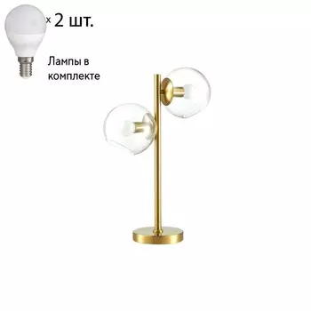 Настольная лампа с лампочкой Lumion Blair 3769/2T+Lamps E14 P45