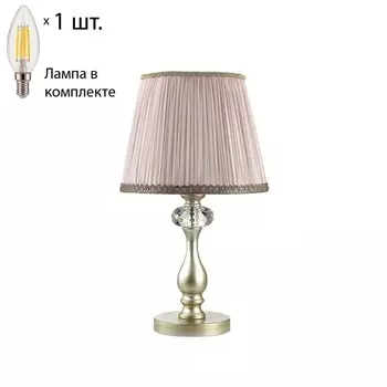 Настольная лампа с лампочкой Odeon Light Aurelia 3390/1T+Lamps E14 Свеча