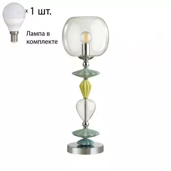 Настольная лампа с лампочкой Odeon Light Bizet 4893/1T+Lamps E14 P45