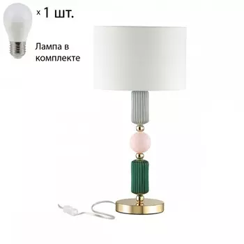 Настольная лампа с лампочкой Odeon Light Candy 4861/1T+Lamps E27 P45