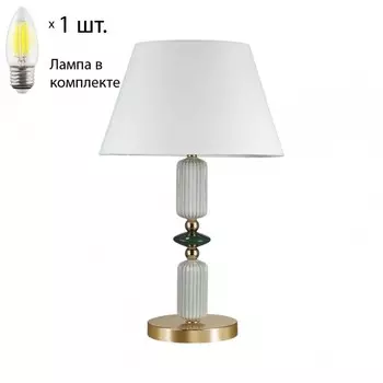 Настольная лампа с лампочкой Odeon Light Candy 4861/1TC+Lamps Е27 Свеча
