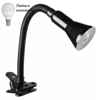 Настольная лампа в комплекте с лампочкой Arte lamp A1210LT-1BK+Lamps