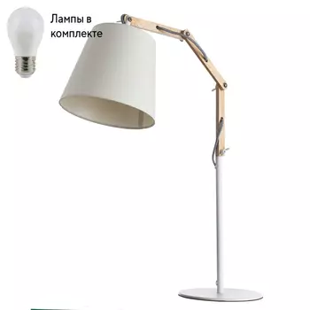 Настольная лампа в комплекте с лампочкой Arte lamp A5700LT-1WH+Lamps