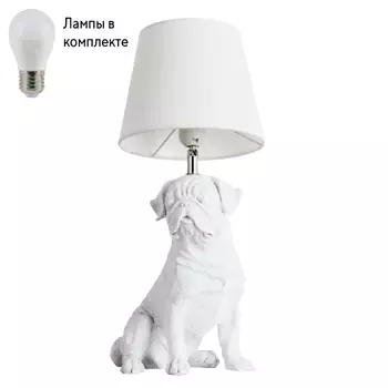 Настольная лампа в комплекте с лампочкой Arte lamp A1512LT-1WH+Lamps