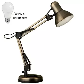 Настольная лампа в комплекте с лампочкой Arte lamp A1330LT-1AB+Lamps