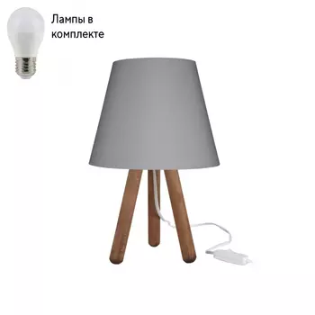 Настольная лампа в комплекте с лампочкой Toplight TL1619T-01GR+Lamps