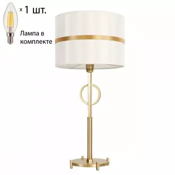 Настольный светильник с лампочкой Favourite Mateo 2634-1T+Lamps E14 Свеча