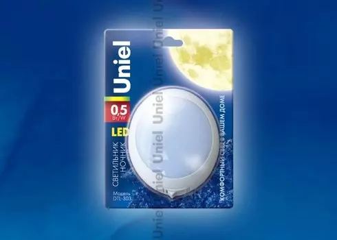 Ночник Uniel DTL-303-Круг/White/3Led/0,5W (2742)