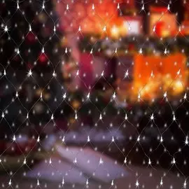 Новогодняя гирлянда 1,5х1,5м сеть / белый IP20 Eurosvet a044090 ( 300-001)