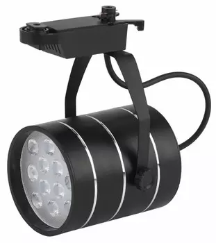 Однофазный LED светильник 12W 4000К для трека Trek Эра TR3 - 12 BK (Б0032110)