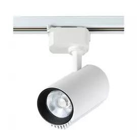Однофазный LED светильник 20W 3000К для трека Crystal Lux CLT 0.11 (CLT 0.31 007 20W WH )