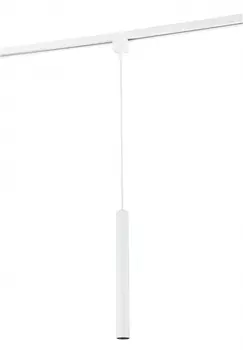Однофазный LED светильник на подвесе 10W 4000К для трека SIMPLE STORY 2047-LED10TRW