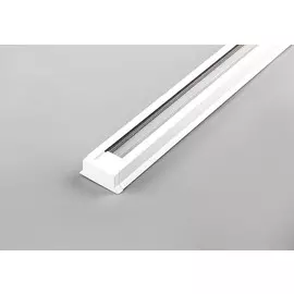 Шинопровод для трековых однофазных светильников, белый, 1м, в наборе токовод, заглушка, крепление, CAB1003 10337