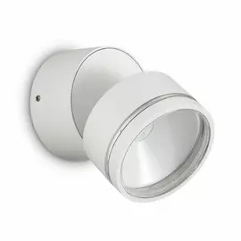 Omega Round AP1 Bianco Уличный настенный светодиодный светильник Ideal Lux