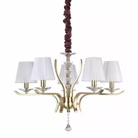 PEGASO SP5 OTTONE SATINATO Подвесная люстра Ideal Lux Pegaso