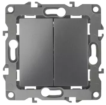 Переключатель двухклавишный ЭРА 12 10AX 250V 12-1106-12 Б0019295