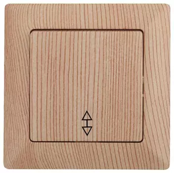 Переключатель одноклавишный ЭРА Intro Solo 10A 250V дерево 4-103-11 Б0043283