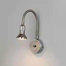 Plica 1215 MR16 сатинированный никель/хром Подсветка для картин на гибкой ножке Elektrostandard (a025006)