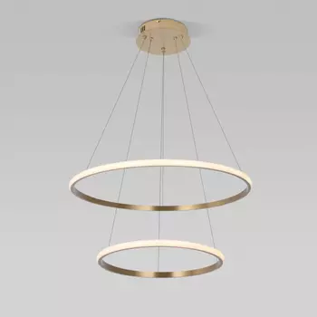 Подвесная диммируемая люстра с пультом ДУ 90264/2 латунь Eurosvet (a064102)