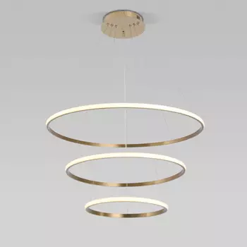 Подвесная диммируемая люстра с пультом ДУ 90264/3 латунь Eurosvet (a064103)