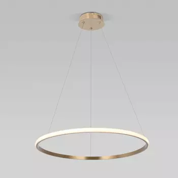 Подвесная диммируемая люстра с пультом ДУ 90264/1 латунь Eurosvet (a064101)