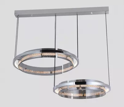 Подвесная диммируемая люстра с пультом ДУ iLEDEX Meridian C4716-78 CR