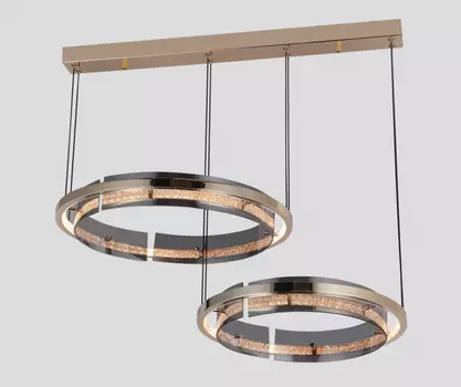 Подвесная диммируемая люстра с пультом ДУ iLEDEX Meridian C4716-78 GD